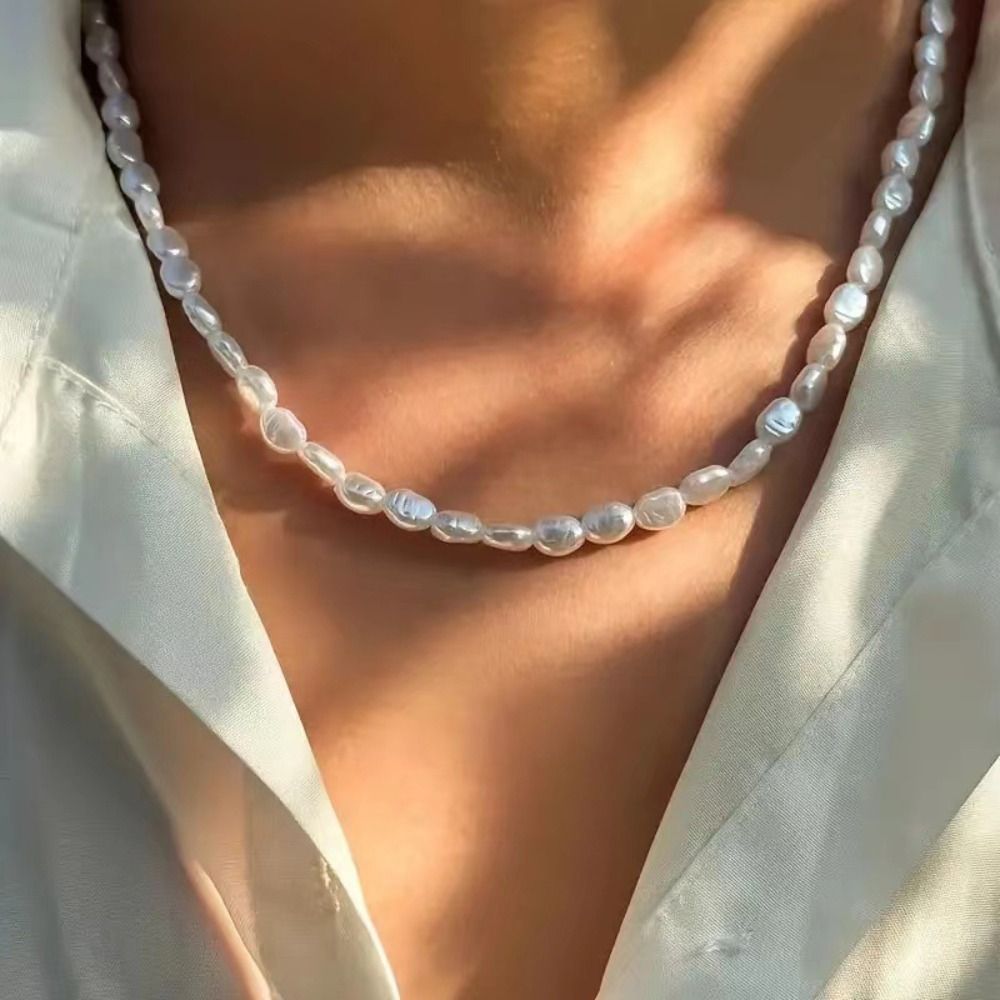 Pearl Choker Necklace Vintage - Simple Imitation Pearl Choker Necklace Imitation