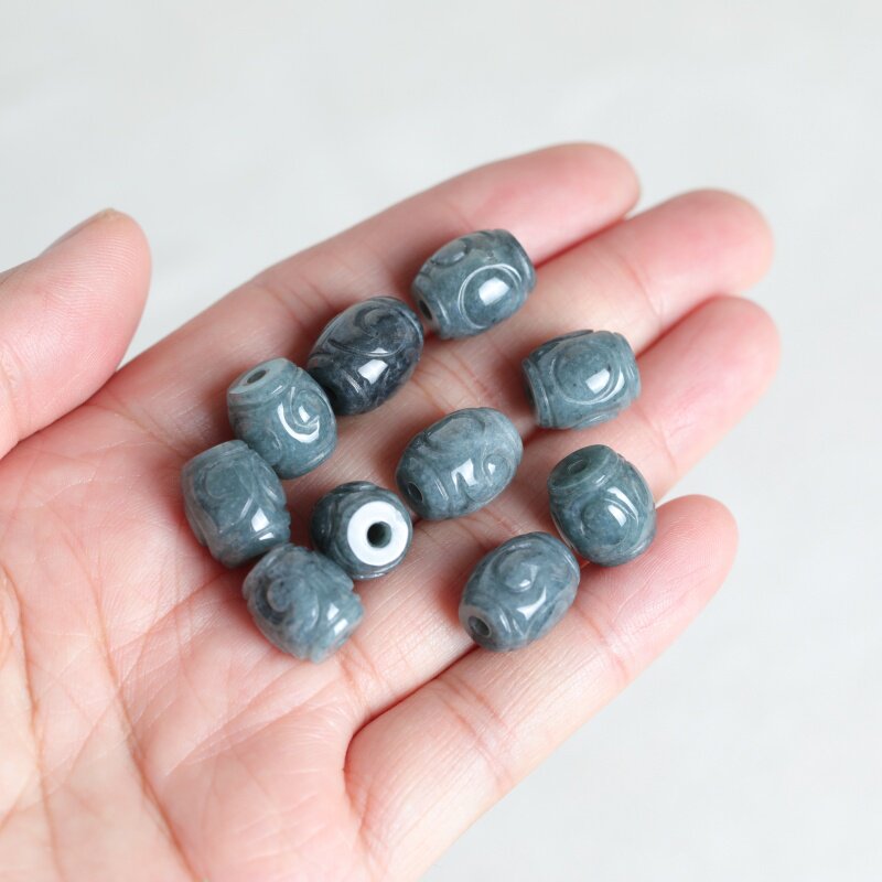 5PC Natural Blue Water Jade Ri - Earrings review and price