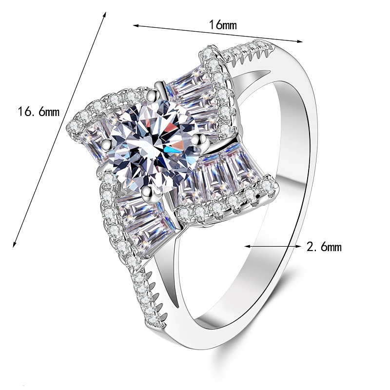 Apaison Sparkling 1 Carat D Co - Moissanite Engagement Ring 1 Carat review and price