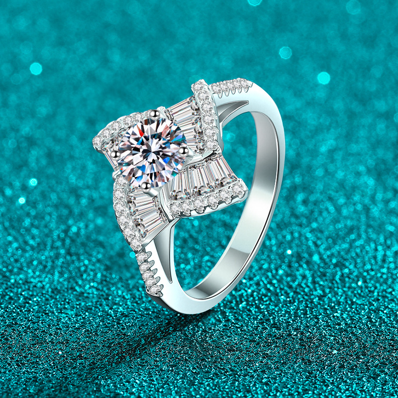 Apaison Sparkling 1 Carat D Co - Moissanite Engagement Ring 1 Carat review and price