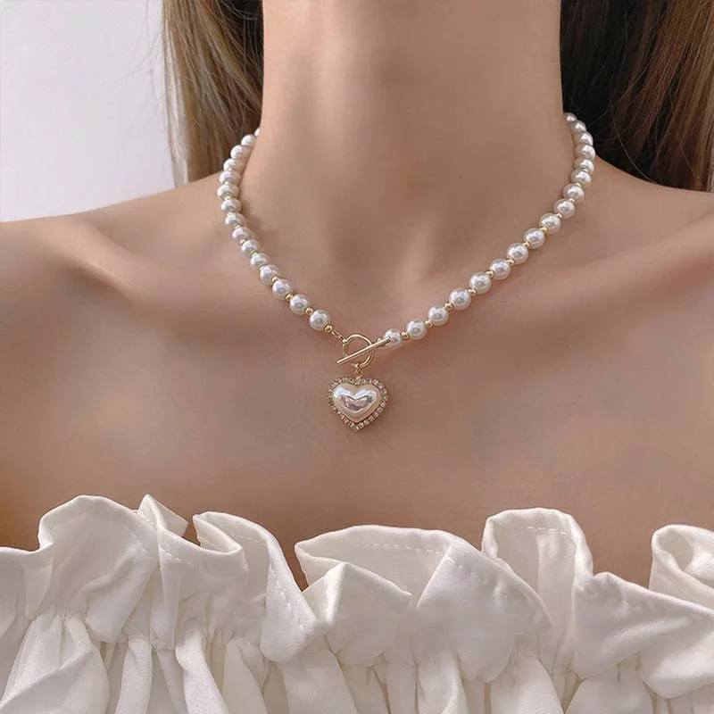 New Vintage Imitation Pearl Ch - Pearl Choker Necklace Vintage review and price