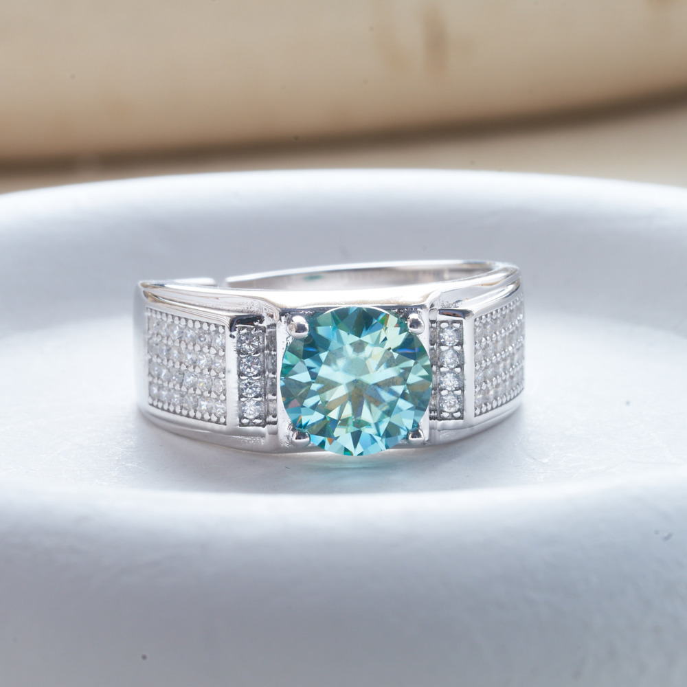 1 carat natural blue color moi - Moissanite Engagement Ring 1 Carat review and price