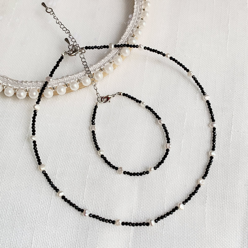 Fashion Healing Jewelry 2MM Sm - Pearl Choker Necklace Vintage review and price
