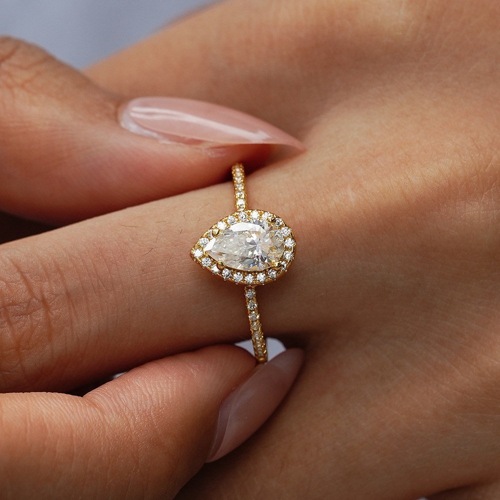 KyanGem Real 18K Gold Moissani - Moissanite Engagement Ring 1 Carat review and price