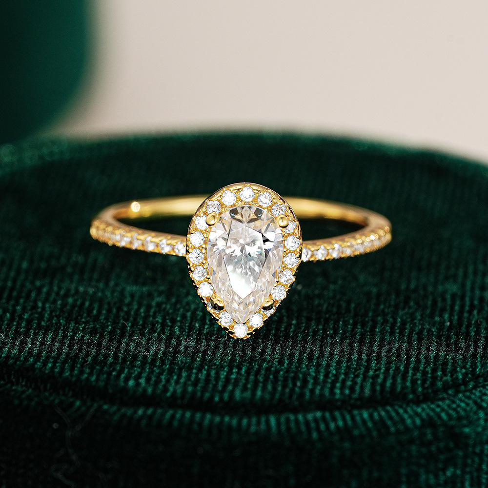 KyanGem Real 18K Gold Moissani - Moissanite Engagement Ring 1 Carat review and price