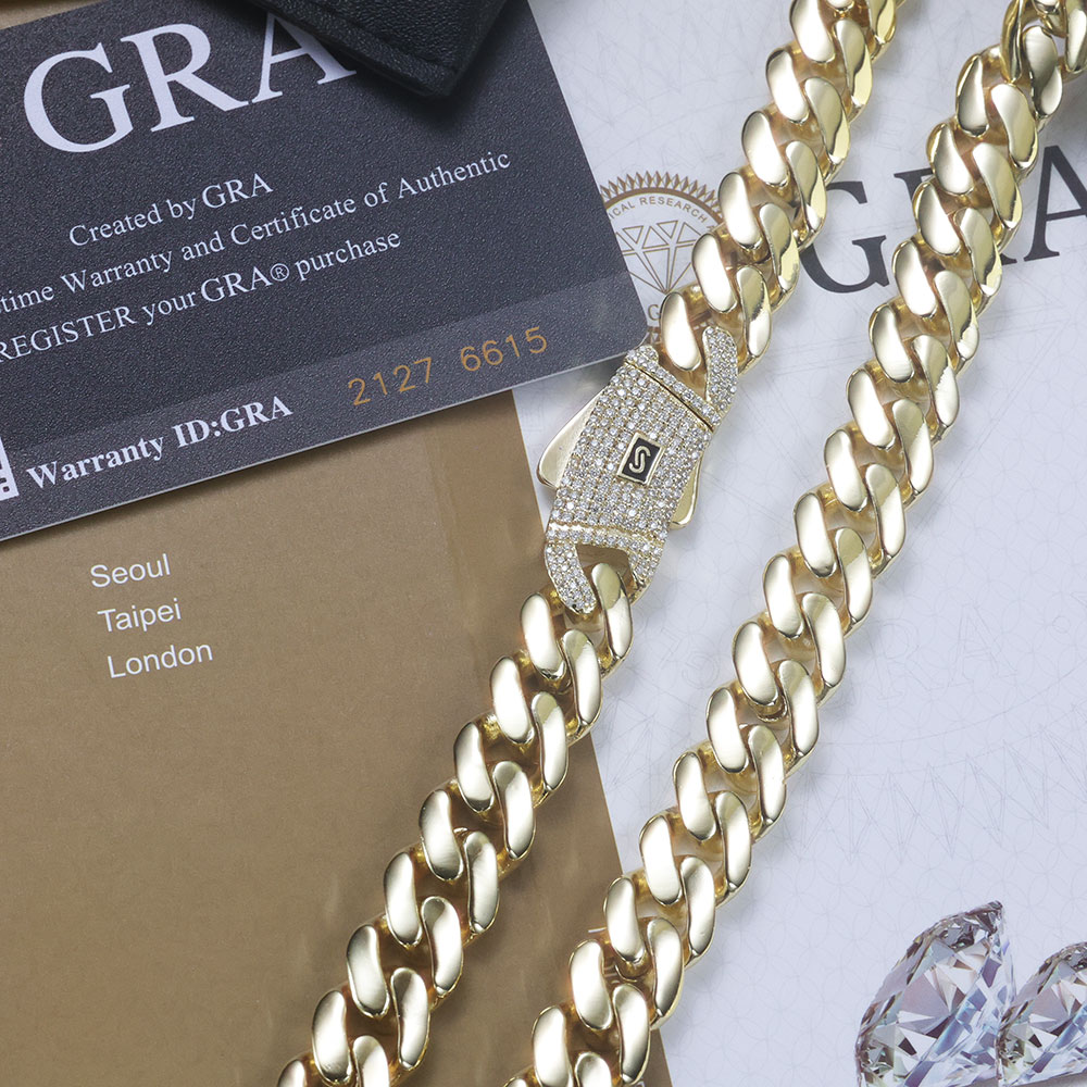 ESKEEM New 925 Silver Monaco C - Cuban Link Chain 12Mm review and price