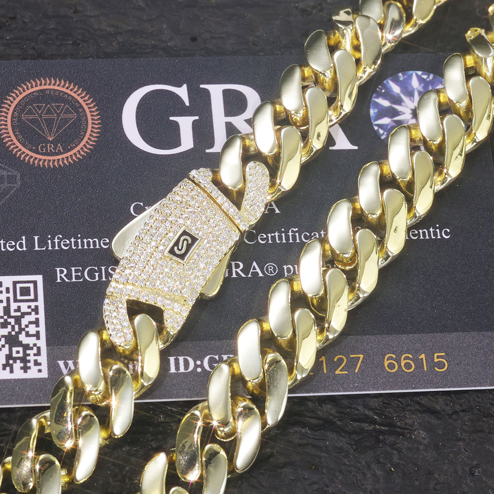 ESKEEM New 925 Silver Monaco C - Cuban Link Chain 12Mm review and price