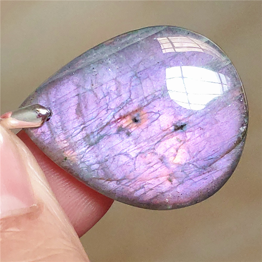 Natural Blue Light Labradorite - 925 Sterling Silver Chain Necklace Men review and price