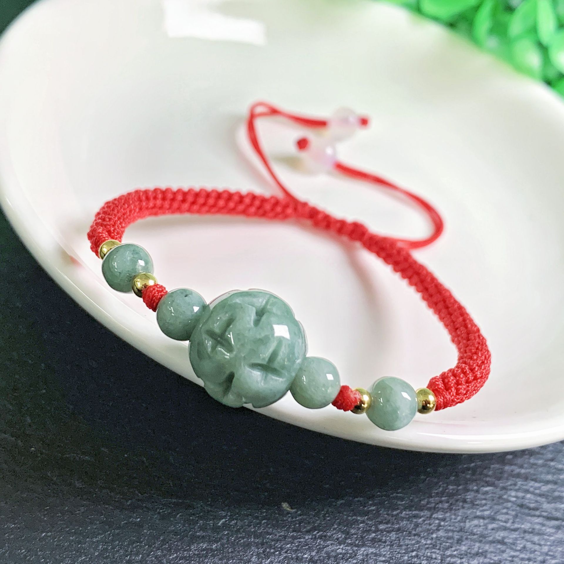 A Myanmar Jadeite Carve Bead B - Bracelets review and price