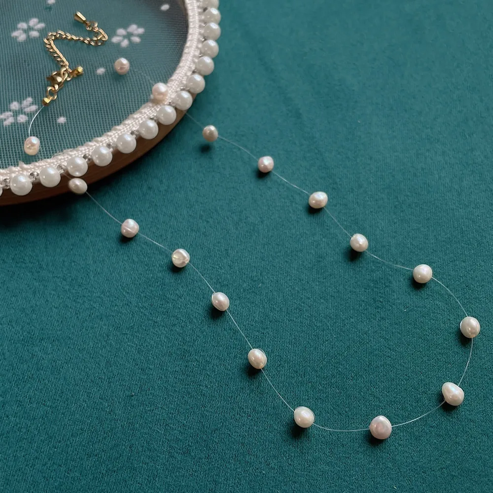 Natural Freshwater Pearl Neckl - Pearl Choker Necklace Vintage review and price