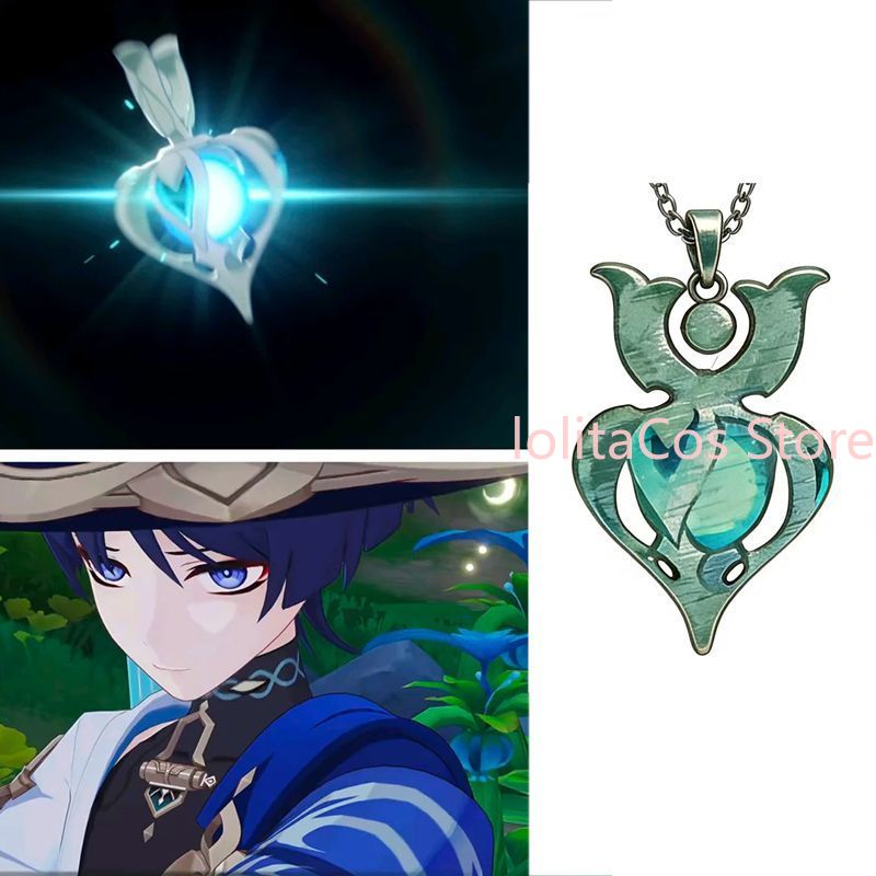 Genshin Impact Wanderer Metal  - Anime Pendant Necklace review and price