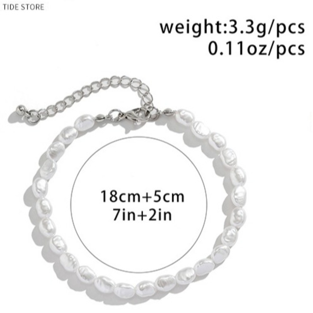 Simple Imitation Pearl Choker  - Pearl Choker Necklace Vintage review and price