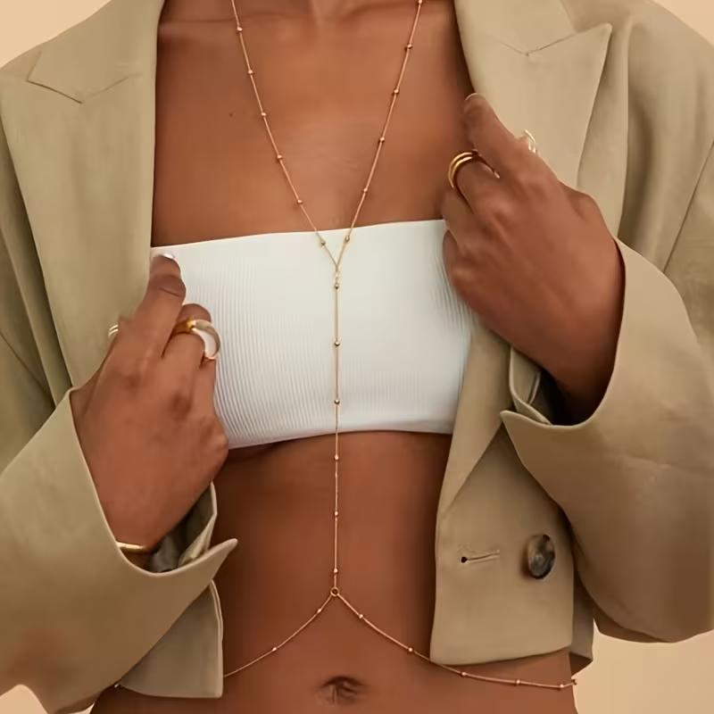 Fashion Simple Bead Chain Bohe - Body Jewelry review and price