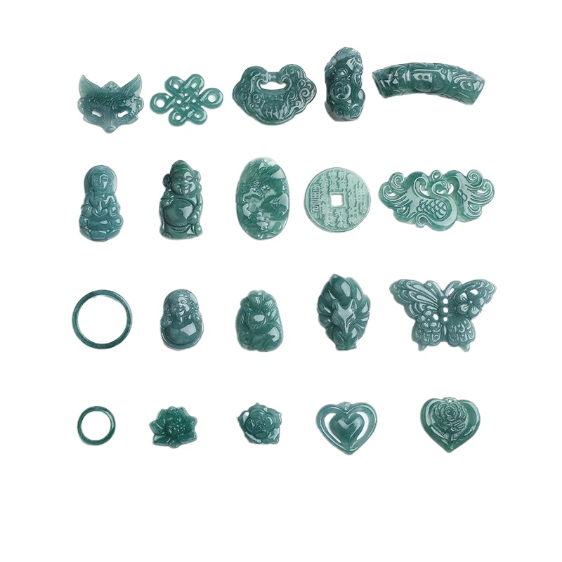 2PC Natural Blue Water Jadeite - Earrings review and price