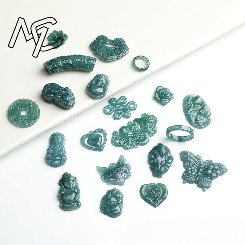 2PC Natural Blue Water Jadeite - Earrings review and price