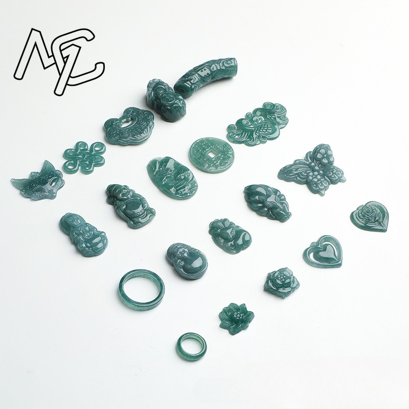 2PC Natural Blue Water Jadeite - Earrings review and price