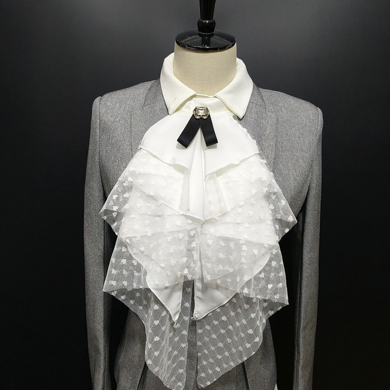 White Lace Layered Detachable  - Necklaces review and price