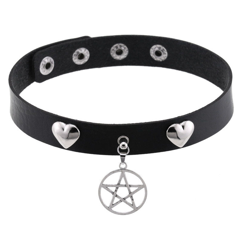 Punk Halloween Emo Cosplay Bla - Goth Punk Spike Choker review and price