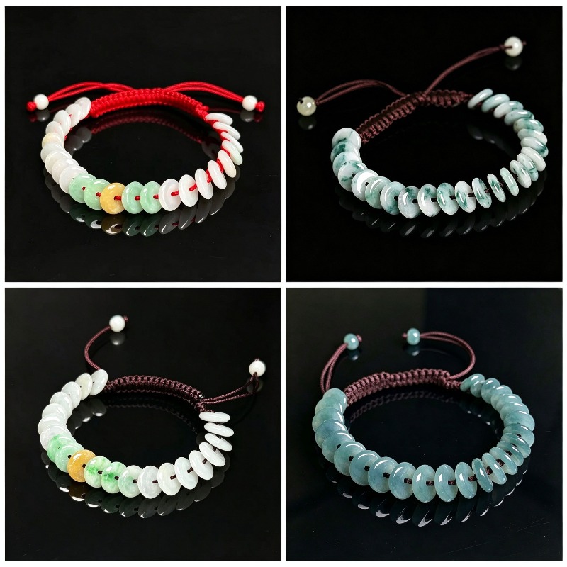 Natural A Grade Jadeite Peace  - Bracelets review and price