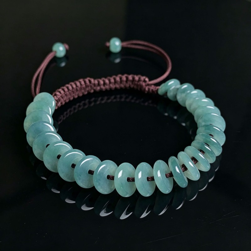 Natural A Grade Jadeite Peace  - Bracelets review and price