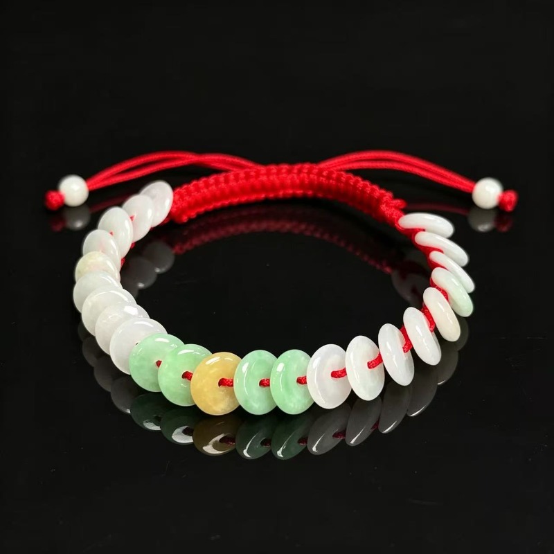 Natural A Grade Jadeite Peace  - Bracelets review and price