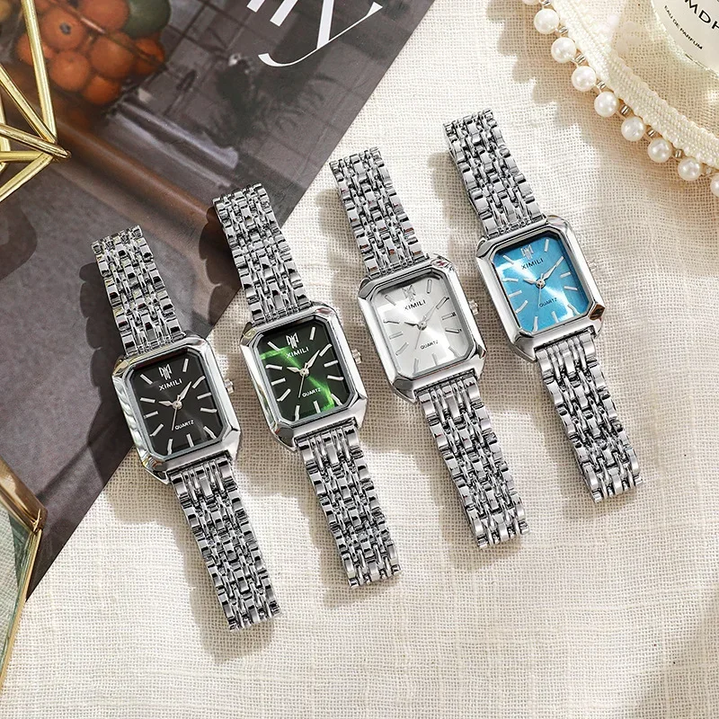 Women Retro Square Metal Band  - Watch Accessories review and price
