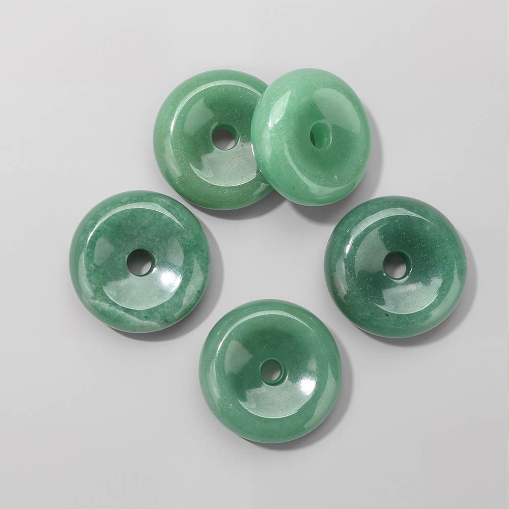 1pc 25MM Circle Donut for Neck - Crystal Pendant Necklace Natural Stone review and price