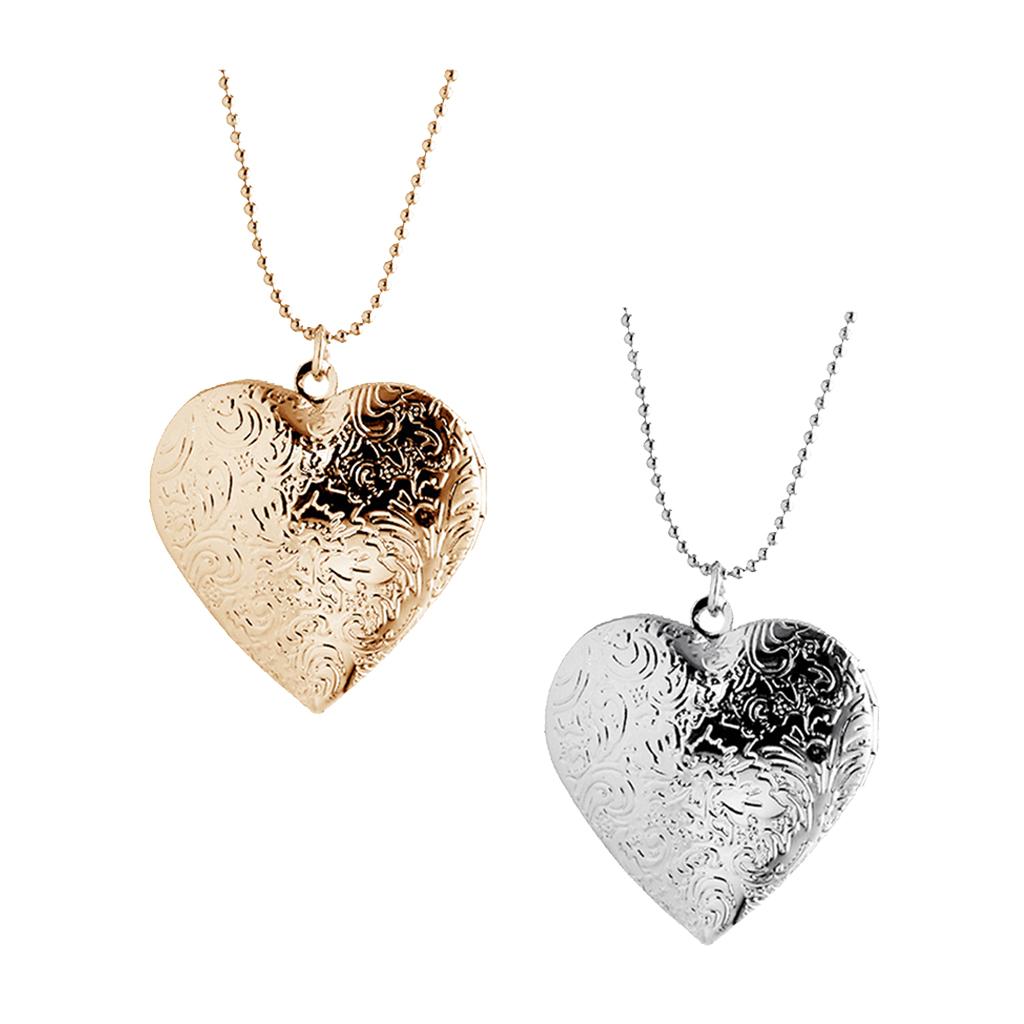 Fashion Heart Shape Alloy Phot - Heart Locket Necklace Photo review and price