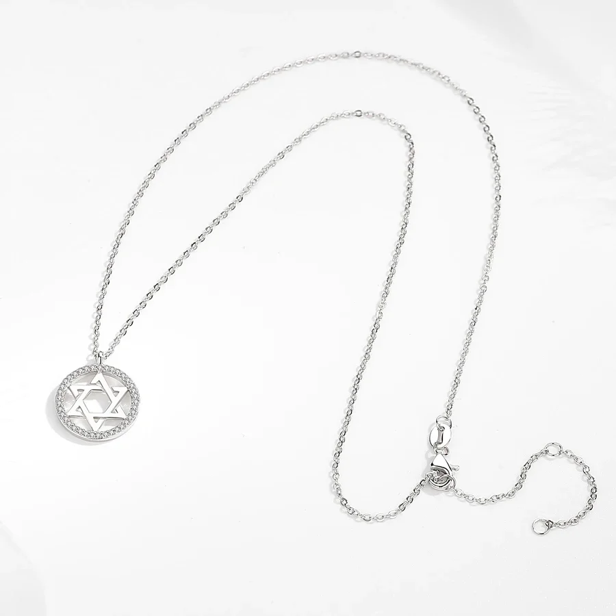 KALETINE Jewish Magen Star of  - 925 Sterling Silver Chain Necklace Men review and price